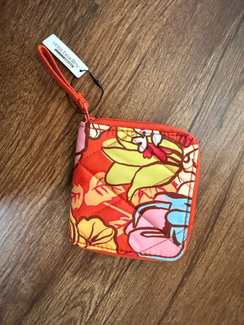 Vera Bradley Essential Small Zip-Around Wallet Midday Garden NWT